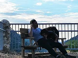 SUCKING STRANGER'S COCK HIGH ON MOUNTAIN – CAN YOU HANDLE THIS VIEW?!