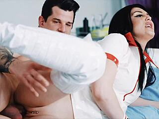 exotic fetish nurse milks huge dick patient with hands mouth sloppy wet cunt cure