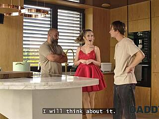 DADDY4K SLUTTY UNA FAIRY SUCKS BF COCK THEN FUCKS HARD!