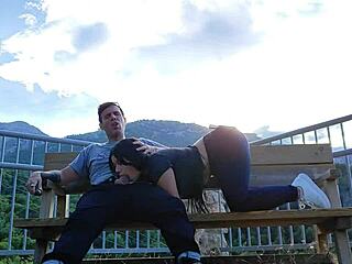SUCKING STRANGER'S COCK HIGH ON MOUNTAIN – CAN YOU HANDLE THIS VIEW?!