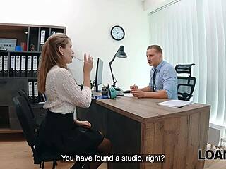 Una Fairy, wanna fuck this cute russian babe right on the office desk?