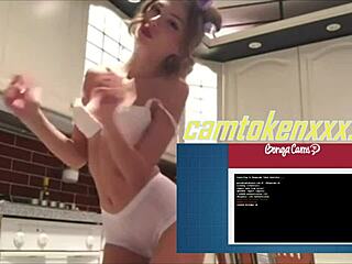 Hey check out Camtokenxxx the sexy teen babe stripping solo on webcam for you