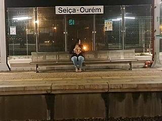 Bend over stranger, let's fuck doggy on this public train till you creampie my big ass!
