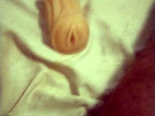 first time solo with huge toy in homemade costume blowjob play