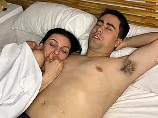 Latina boss mistake bed share turns into deepthroat creampie fuck with lynnscream