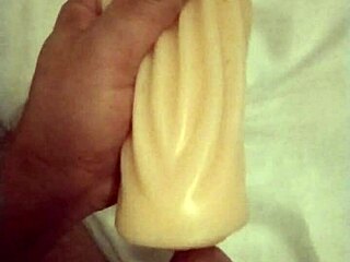 first time solo with huge toy in homemade costume blowjob play