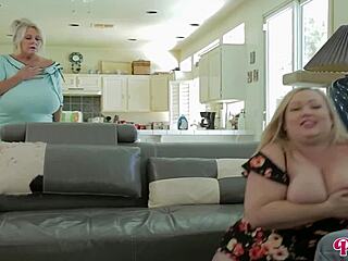BUNNY'S PUSSY STRETCHED BALLS-DEEP BY ROME WHILE KAYLA RIPS OFF CLOTHES