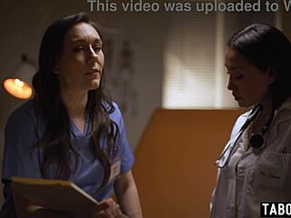 latina milf doctor vicki chase tempts nurse sinn sage