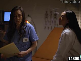 latina milf doctor vicki chase tempts nurse sinn sage