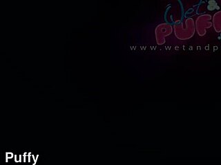 Innocent Russian Brunette Fingers Wet Puffy Pussy Lips to Orgasm