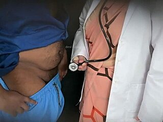the horny doctor can't resist fucking his eager patient in hospital