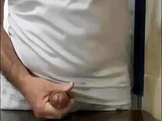 Carvallini Unleashes Huge Cumshot in Old Man's Handjob