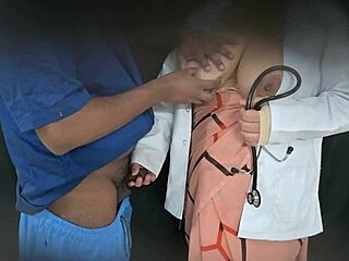 the horny doctor can't resist fucking his eager patient in hospital