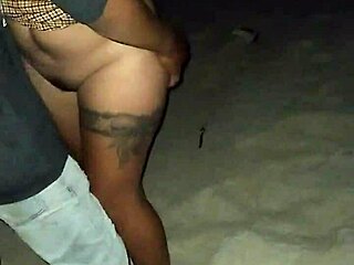 Latina Teased and Exposed on Public Beach
