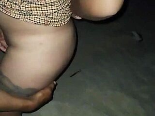 Latina Teased and Exposed on Public Beach