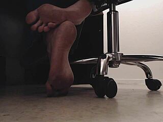 Sneaky Foot Boy Voyeurs Dirty Soles Crunching Toes