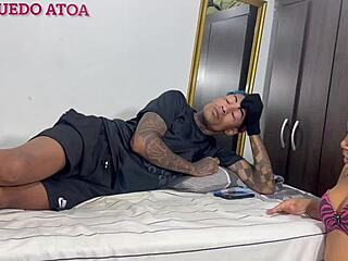 maid aninha's ass toy-stretched for thick cock creampie
