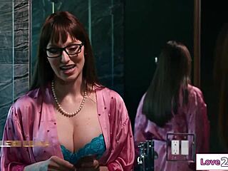 nearsighted stepmom laps my pussy so good