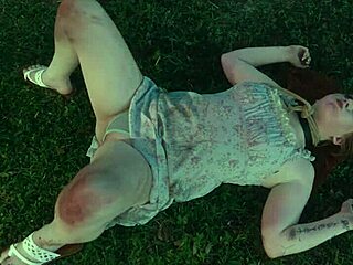 Submissive slut crawls from lagoon on knees to rim ass swallow piss and submit fully in outdoor domination