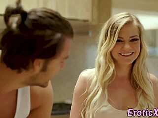 Ever seen a blonde teen babe get bent over and smashed so hard in the garage?