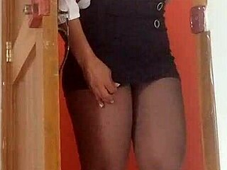 Sexy Latina Math Teacher Masturbates Fingering Wet Pussy Watching Student's Huge Cock