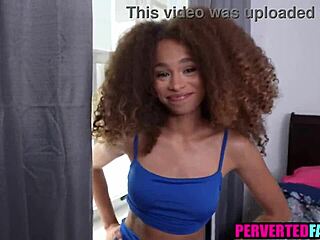 Ebony teen's pussy bribe tempts stepbrother into hardcore taboo fuck