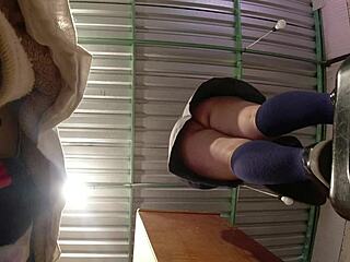 ever catch your latina wife changing with that hot upskirt panty view?