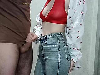 oh god stepmom's hand feels so good on my throbbing cock as she jerks me off slowly