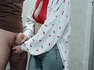 oh god stepmom's hand feels so good on my throbbing cock as she jerks me off slowly