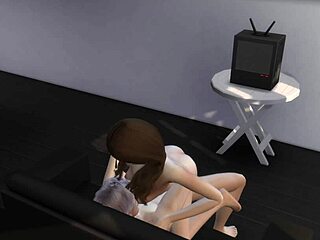 Step Siblings Explore Virginity Loss Through Blowjob and Riding in Sims 4 Part 2