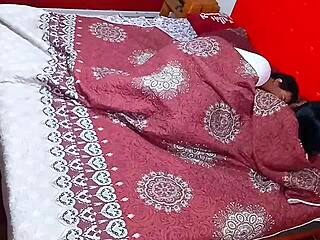 what happens when stepmom sneaks into stepson's bed for rough taboo sex?