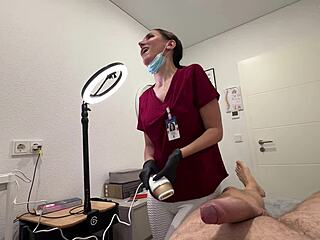 laser on balls while dick rams her throat deep!