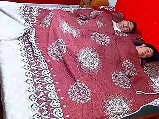 what happens when stepmom sneaks into stepson's bed for rough taboo sex?