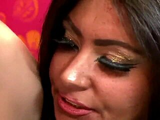 Beautiful Mulatto Endures Intense Ass and Pussy Pounding