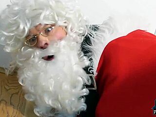 Santa's Monstercock Pounds Classy Bombshell Jasmin Jae Tits in Threesome Frenzy