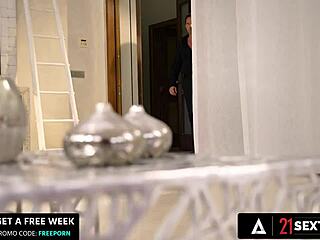 masked angelika grays teases lingerie before taking double penetration pounding