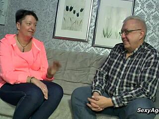this amateur german mature couple gets wild with passionate couch sex and blowjobs