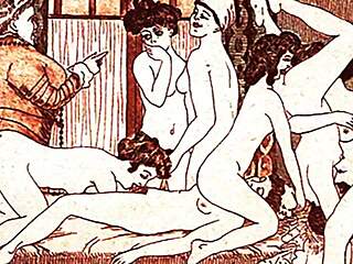 man this vintage erotic art gets me so worked up with those retro curves and poses uh