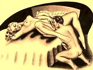 man this vintage erotic art gets me so worked up with those retro curves and poses uh