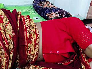step-mom knows how to suck and fuck her step-son in desi saree bedroom beaver lick