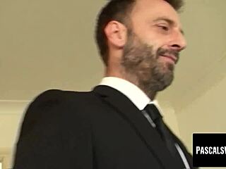 classy bitch ashley rider, pascal white spanking your curvy ass in bondage rough sex