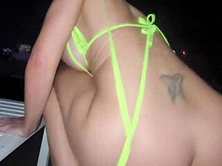 blonde raver slut deepthroats your huge cock then rides rooftop creampie
