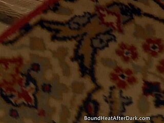 Bent Over Lesbian Slave Fingers Pussy to Bondage Orgasm Climax