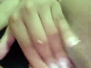 ninfeta fingers wet pussy with anal plug till she squirts