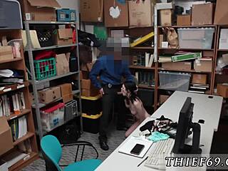 Petite Emo Teen Caught Strips Boldly for Cop Uniform