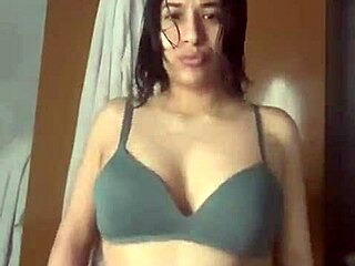 Horny Petite Latina Masturbates Pussy After Steamy Shower Session