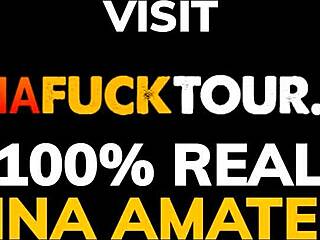 Big tits latina bounces on thick white cock in homemade ride