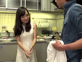 shy mayu kawai gets strong hardcore fuck and creampie at home