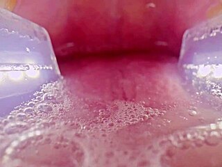 Hey, you see this deranged girl rebel rhyder drowning in frozen cum bukkake up close?