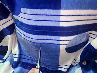 Oops Stepbro Blanket Tore Now Shove Cock in Tight Latina Ass Closeup